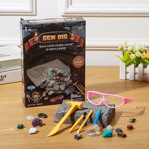 Gem Dig Kit Dig Up 17 Gems STEM Science &amp Educational Toys Make Great Kids Activities