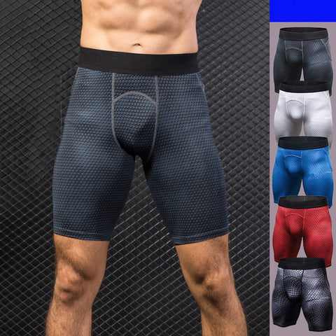 Men's 3D three-dimensional printing training fitness running pants