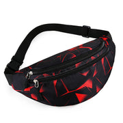 Women's Fashion Casual Nylon Multi-layer Waist Bag