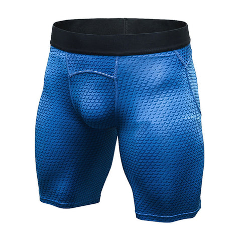 Men's 3D three-dimensional printing training fitness running pants