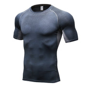 Men's Short Sleeve Quick Drying Clothes 3D Printing Fitness Running Training