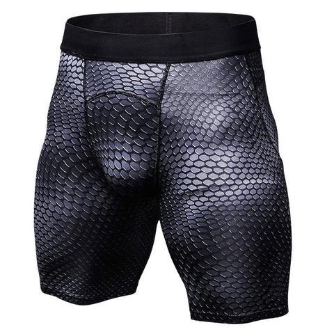 Men's 3D three-dimensional printing training fitness running pants