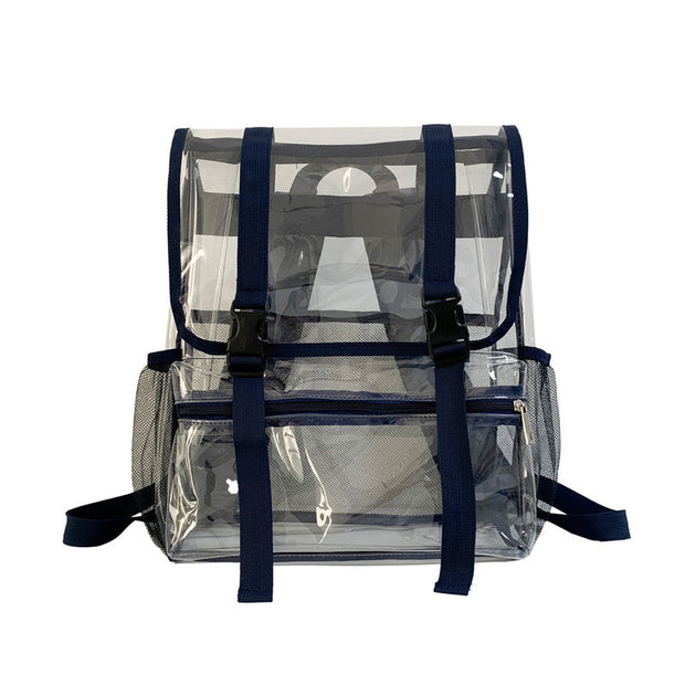 Men And Women's Fashion Transparent Flap Travel Duffel Bag