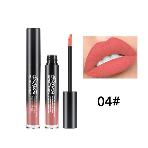 24 Colors No Stain On Cup Matte Lip Gloss Long Lasting Velvet Matte Liquid Lipstick