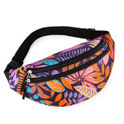 Women's Fashion Casual Nylon Multi-layer Waist Bag