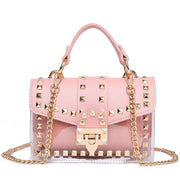 New Fashion Rivet Transparent Women's Bag