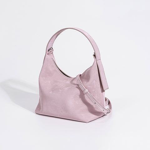 Fashion Satin All-match Genuine Leather Women's Bag