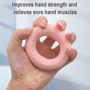 Silicone Adjustable Hand Grip Arm Strength Exercise Gripping Ring Fitness Gym Finger Forearm Trainer Carpal Expander Hand Grip Strengthener Silicone Rings Fingers Forearms Exercises Grip Trainer