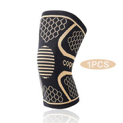 Knitted Knee Badminton Running Fitness Copper Fiber Pads