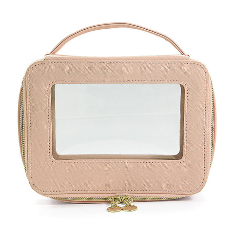 New Transparent Cosmetic Bag Women's Handbag Travel Fashion Portable Make-up Storage Bags