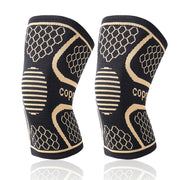 Knitted Knee Badminton Running Fitness Copper Fiber Pads